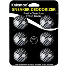 Sneaker Balls Sports Shoe Red White Blue Freshener 6 pack, Fresh and Clean Scent