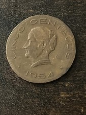 1954 Mexico 5 Five Cinco Centavos Beautiful Actual Coin TC1644*