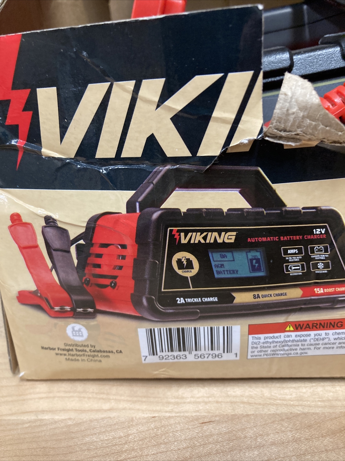 New Viking 2/8/15 AMP Fully Automatic Microprocessor Controlled Battery