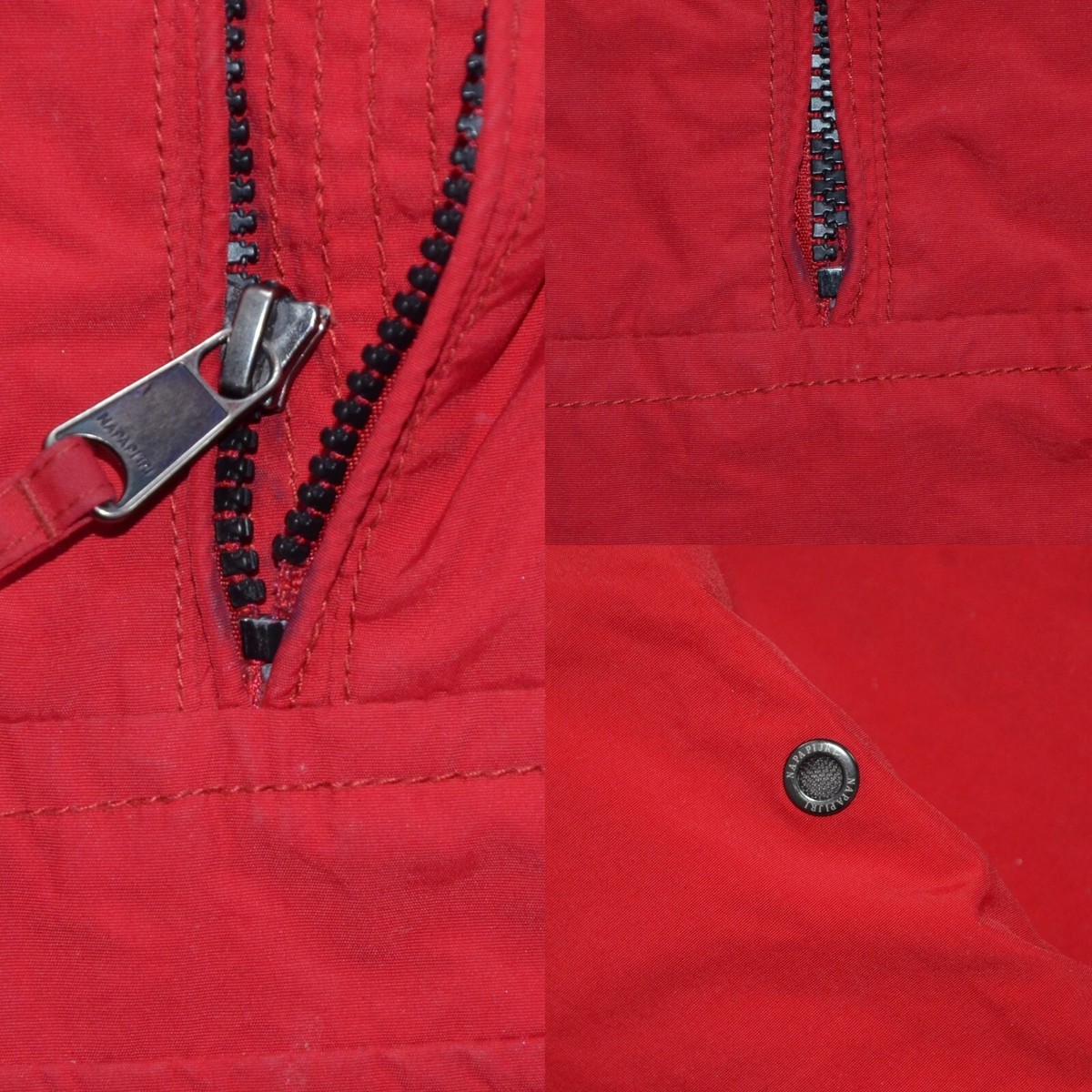 Napapijri Rainforest Winter Men's Anorak Red Jacket Size L Casual