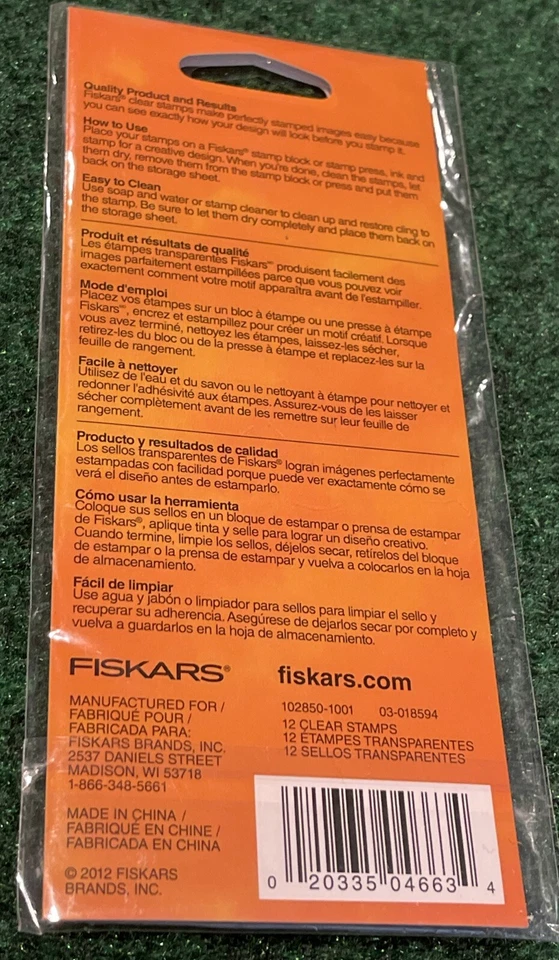 Juego de 12 estampillas transparentes Fiskars estampillas de graduación nuevas Foto 3 de 3