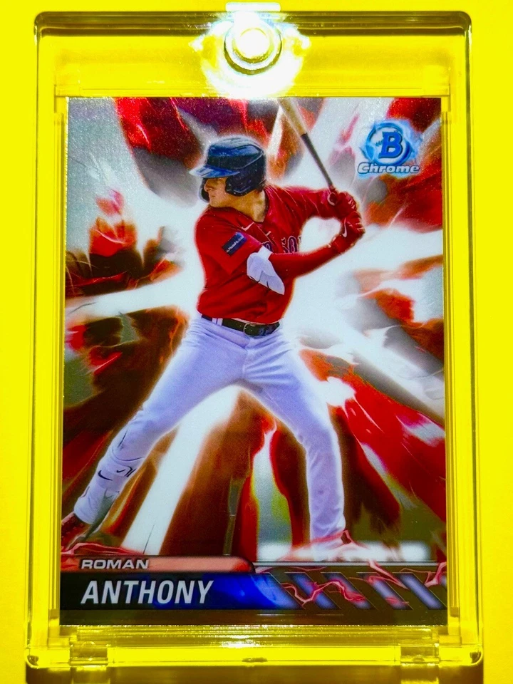 Roman Anthony BOSTON RED SOX ROOKIE CARD BOWMAN CHROME INSERT RC MINT! - Image 3 of 4