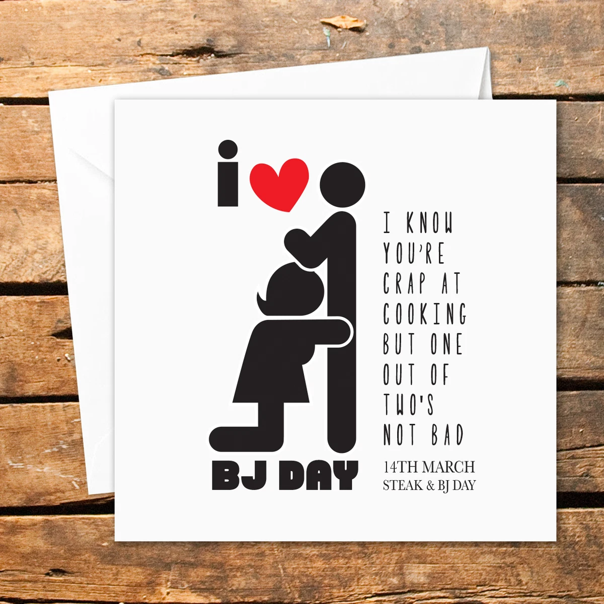 Steak and Blow Job Card BJ Blowjob 14th March Love Valentines Day Funny  Naughty | eBay