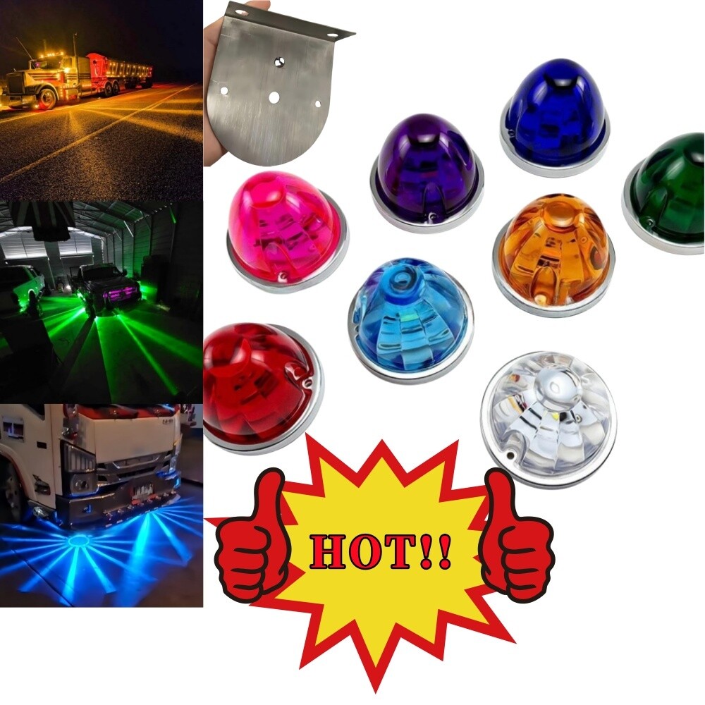 LED Watermelon Lights Big Turn Signal Side Marker Clearance Lamp for Trucks
