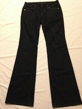 Ann Taylor  Lightweight Denim Modern Boot dark blue pants  Women's size 0 Long