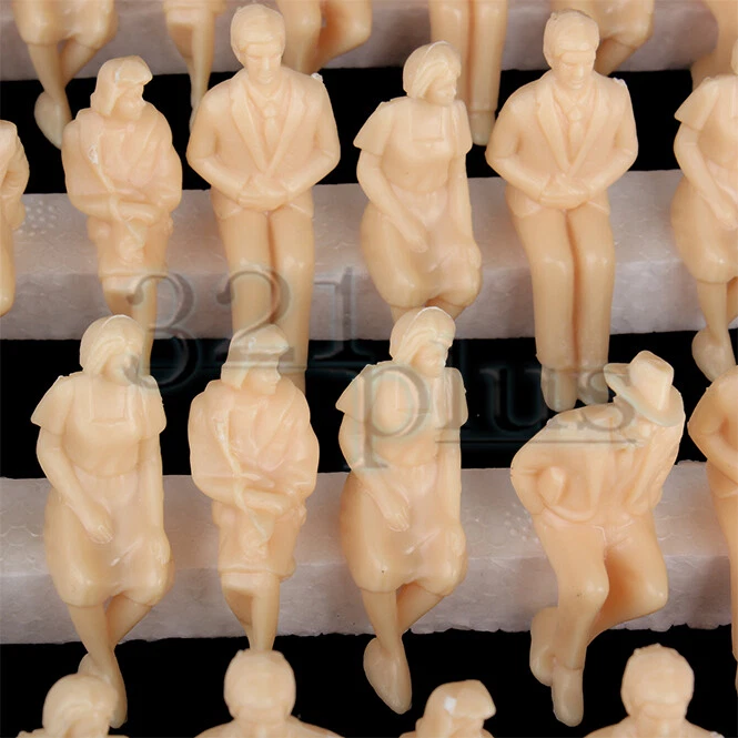 50 Stk. Modellbau Spur 1 Sitzende Figuren männliche weibliche Fahrgäste 1:32 - Bild 4 von 4