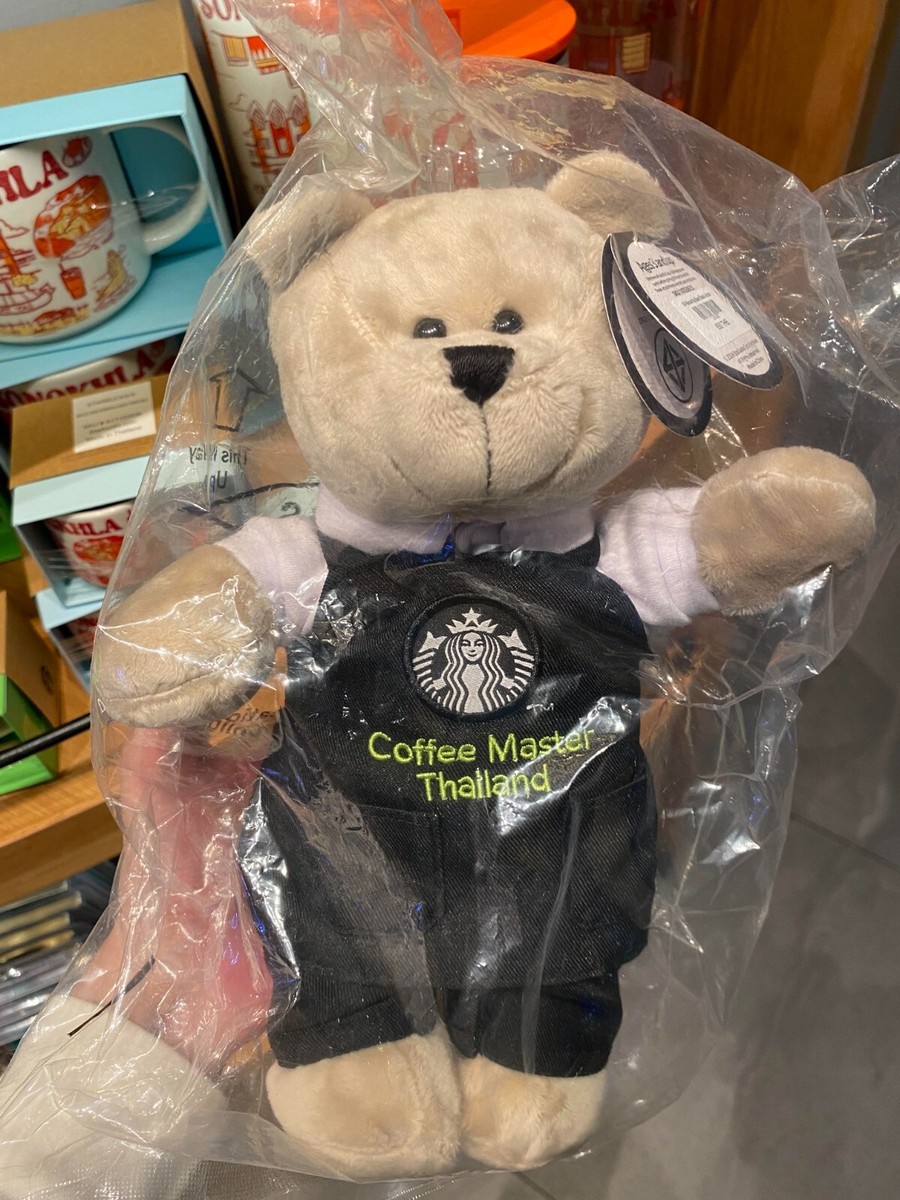 Starbucks Thailand Bearista Bear Coffee Master Black Apron 9