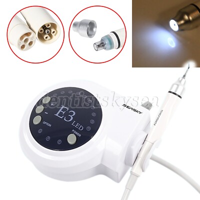 Dental Ultrasonic Piezo Scaler LED Handpiece Fit EMS Woodpecker w/ 5 Scaling Tip