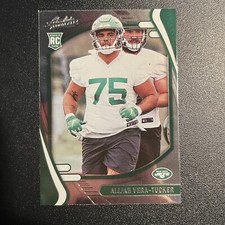 Alijah Vera-Tucker 2021 Green Rookie Card RC Absolute New York Jets NFL. rookie card picture