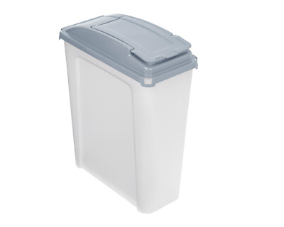 25L Klar Slimline Aufbewahrungsbehälter mit Deckel - Made in UK - Tierfutter Lebensmittel Aufbewahrung