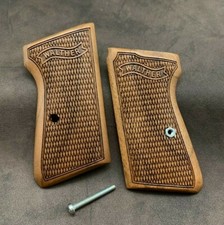 Walther PPK/S Turkish Walnut Wood Grips For ARKANSAS Version. Fully Checkered.
