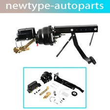 Universal Firewall Mount Power Brake Pedal 7" Dual Booster Master DISC DISC Kit
