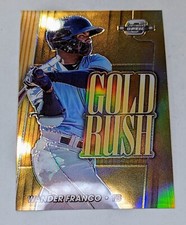RARE 2021 Contenders - WANDER FRANCO GOLD RUSH - prizm Optic GR3 Tampa Rays!