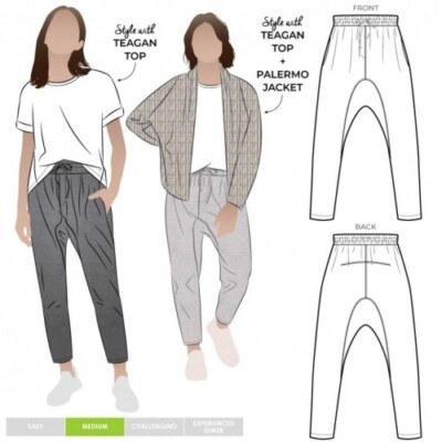 Style Arc Nähmuster Palermo Strickhosen Damen Größen 10-22