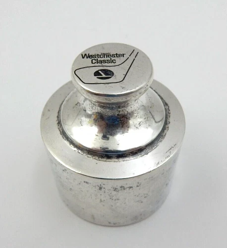 VINTAGE 1960'S WESTCHESTER CLASSIC B. & M. WEIGHTED STERLING SILVER PAPERWEIGHT