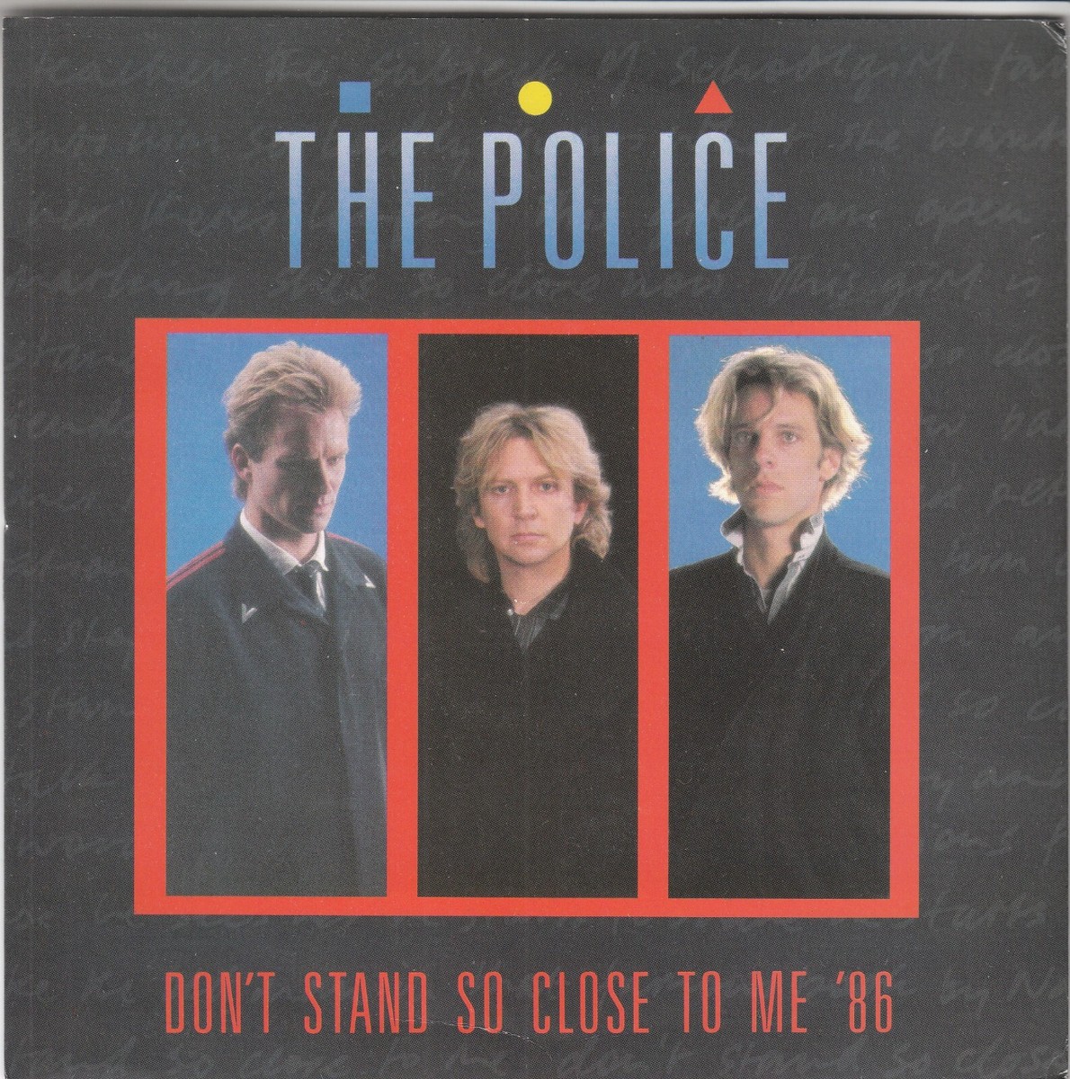 THE POLICE - Don't Stand So Close To Me '86/Live (7