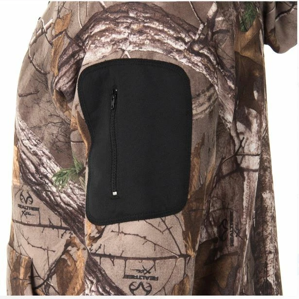 MED Realtree Xtra Men's Performance Tech Fleece Hoodie Camo Order Control Scent - Image 3 of 4