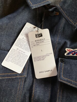 NEW Onitsuka Tiger (Sample) Men's Denim Jean Jacket - L | eBay