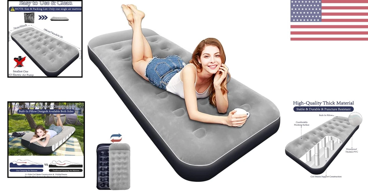 Non electric top air mattress