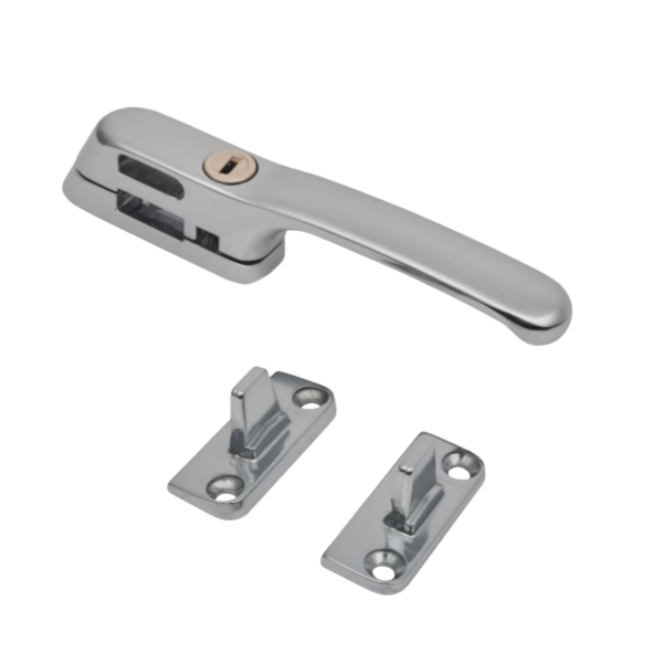 ERA Fab & Fix 0J001 Craftsman Locking Window Casement Fastener Hardex Chrome X 2