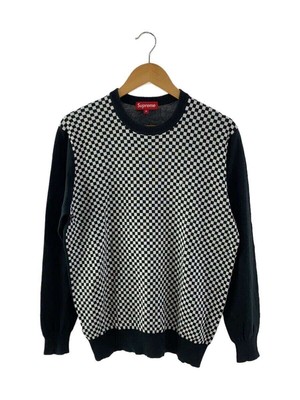 Supreme 13SS Checkered Sweater Sweater Sweater M Cotton BLK Check  