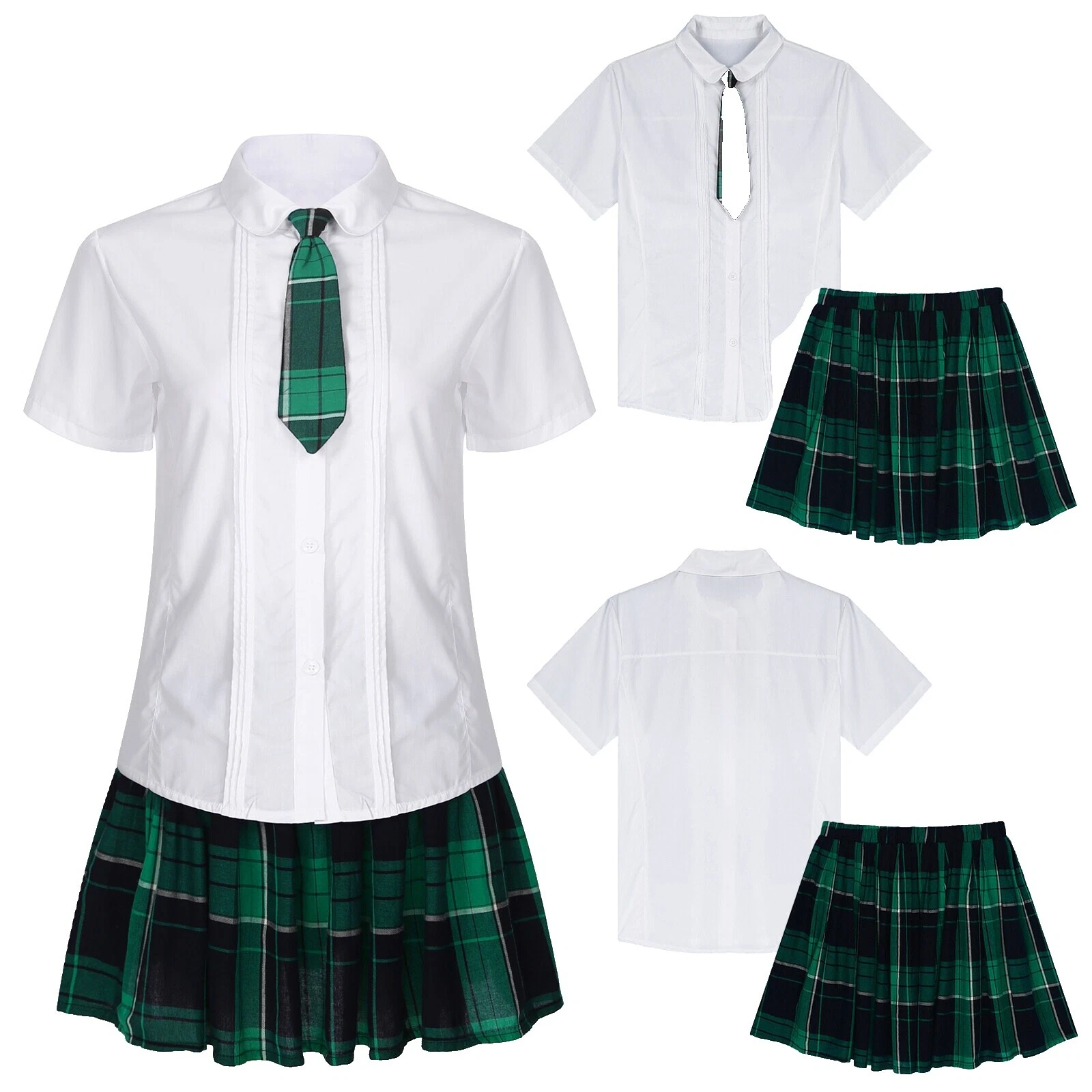 Falda de Algodón trajes de la Escuela de mujer