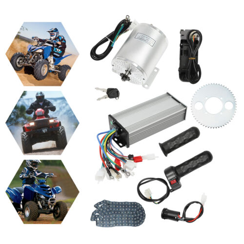 3000W 48/60/72V BLDC NUOVO Motore Elettrico Brushless Alta Velocità DC Set DE - Foto 3 di 16