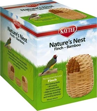 Kaytee Nature's Nest Bamboo Nest - Finch Regular , Small Finch Nest Box