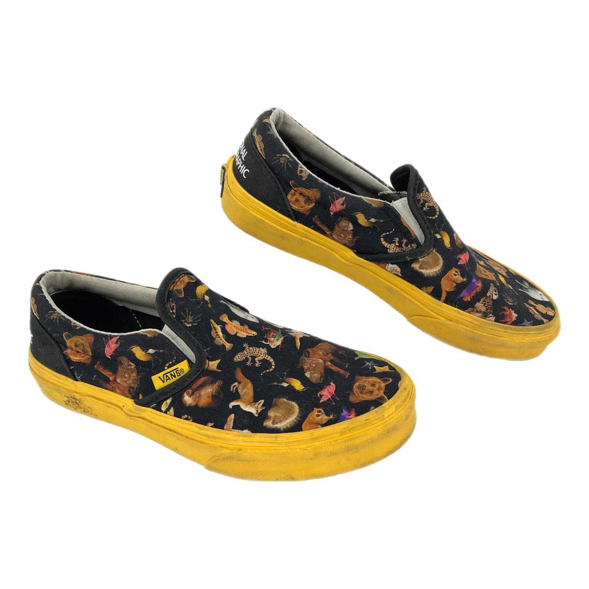 Vans Black/Yellow Animal Print Sneakers | Limited Edition | eBay