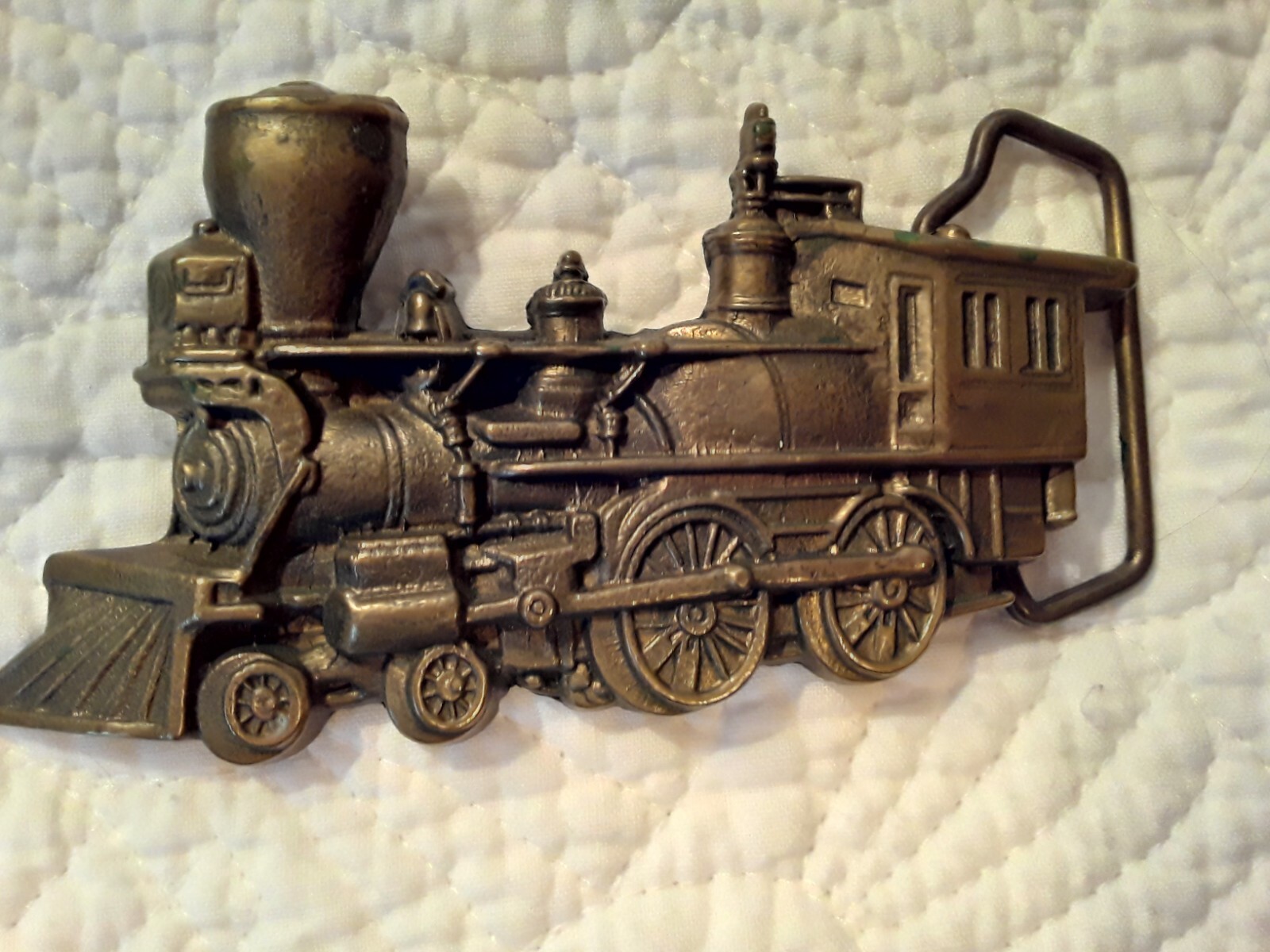 BBB Baron Solid Brass Train Engine Railroad Belt … - image 1