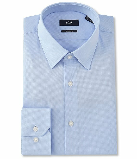how to wash hugo boss dress shirt Hugo by Hugo Boss Men's Kenno Slim Fit Dress Shirt Size 16 41 Green White
