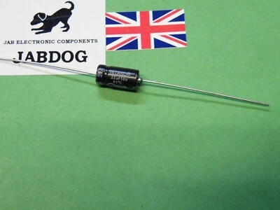 HITANO Axial Electrolytic Capacitor 50V 22uF Amplifier Cathode Bypass ? 1g CR38