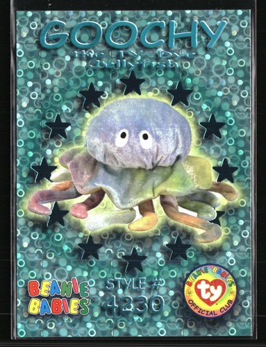Goochy The Jellyfish 1999 Ty Beanie Babies Series III Wild Cards Teal #56 Other - Picture 1 of 2