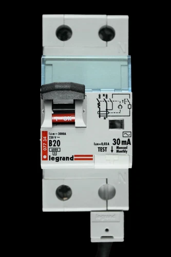 LEGRAND 20 AMP TYPE B 6kA 30mA DOUBLE POLE RCBO 07734 077 34
