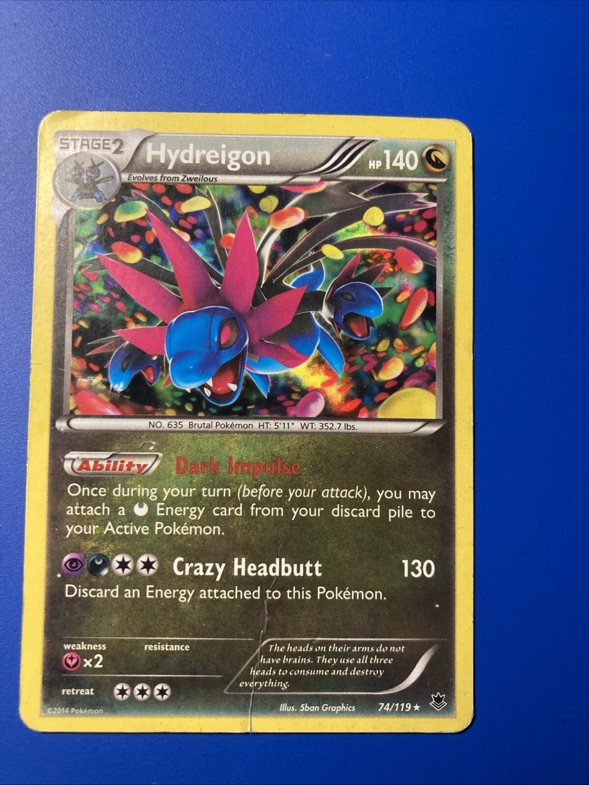 Pokémon TCG - Hydreigon 74/119 - Phantom Forces - Holo