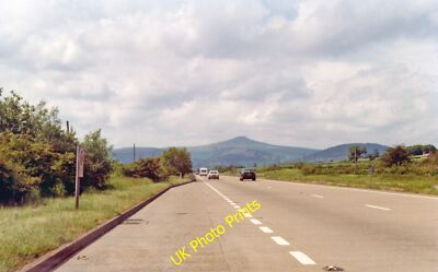 Photo 12x8 NW on A40 nearing Abergavenny, 1993 Beili-glas Straight ahead i c1993