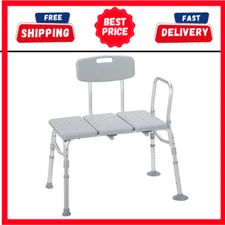 Drive Medical 12011KD-1 Tub Transfer Bench For Bathtub with Adjustable Backrest