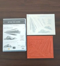 Stampin' UP! AFTER THE STORM Stamp Set Clouds Rays of light sun will rise 155038
