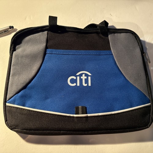 Citi Citibank Folio Small Notepad Canvas Carrying Case + Pen And Notepad - Afbeelding 2 van 3