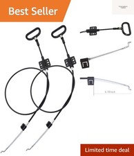 2 Pieces Recliner Release Cable Replacement D-Ring Pull Handle, Exposed Lengt...