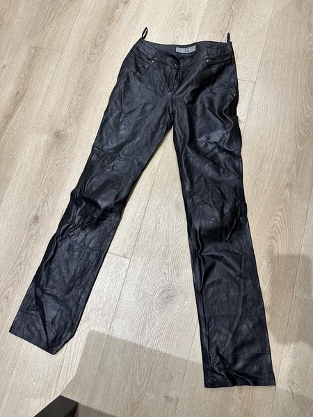 Women Alexander Wang Trousers Black Leather 36 / S