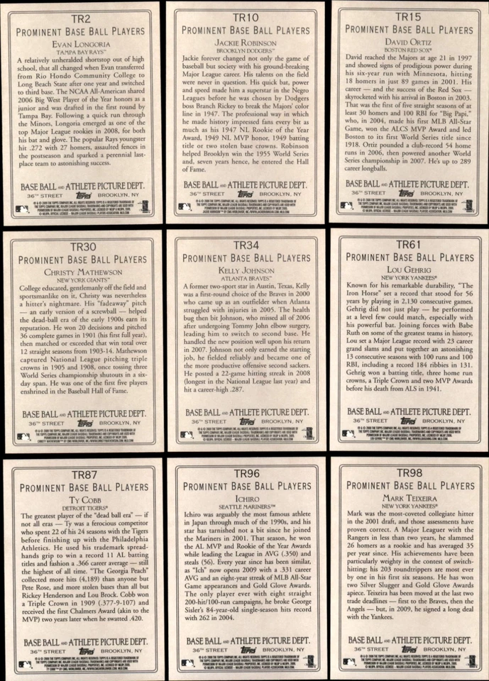 2009 Topps Turkey Red Baseball Complete Your Set #1-100 You Pick! - Image 2 of 2