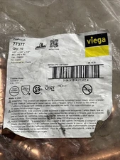 10 Pack Viega 77377 ProPress Zero Lead Copper Tee with 1/2-Inch - Free Shipping