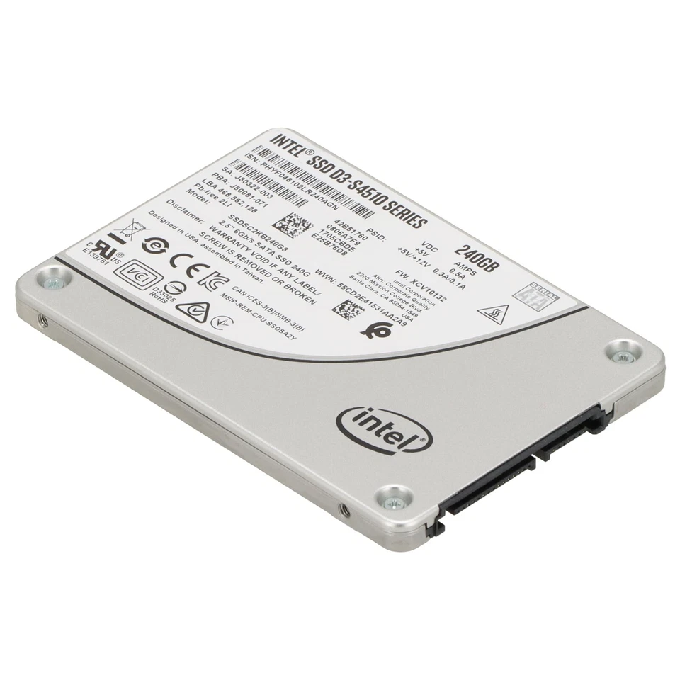 Intel SATA-SSD D3-S4510 Series 240GB SATA 6G 2,5" - J80081-071 SSDSC2KB240G8