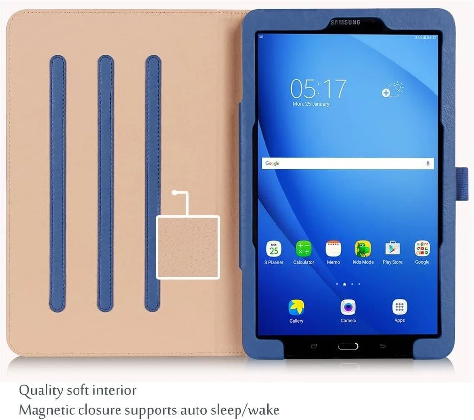 ProCase Leather Case for Galaxy Tab A 10.1-inch 2016 (SM-T580 T585 Navy  - Image 3 of 4