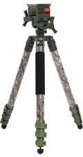 Camouflage tripod, sturdy aluminum alloy frame, lightweight and adjustable legs.