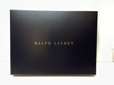 Ralph Lauren Dark Blue Gift Box 10x6x4'' + logo tissue w/Gold Seal + Card