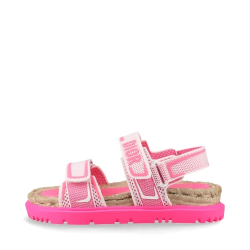Christian Dior DIORACT Sandales Cuir x Tissu 34 Femme Rose x Blanc MD0422 L