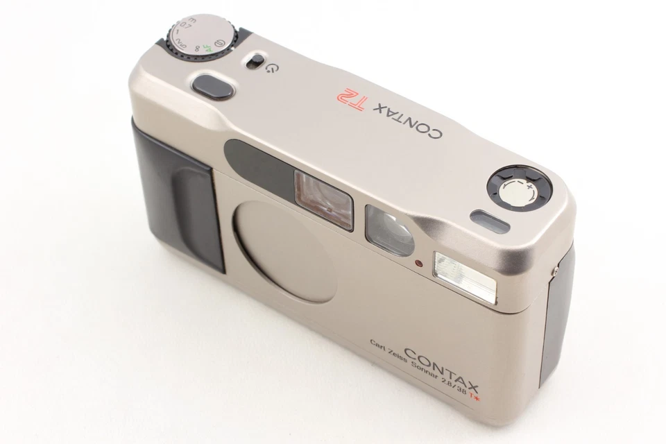 【TOP MINT】 Contax T2 Titan Silver Point & Shoot 35mm Film Camera from Japan 637 - Image 4 of 4