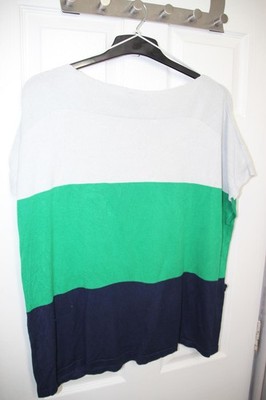 Marble Colour Block Strickpullover XXL